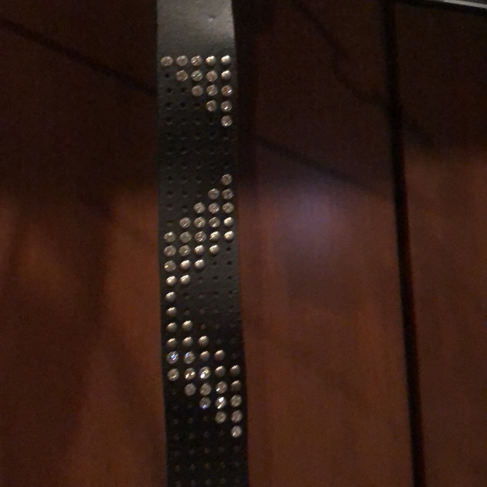 BKE Leather Rhinestone Belt - Picture 4 of 6